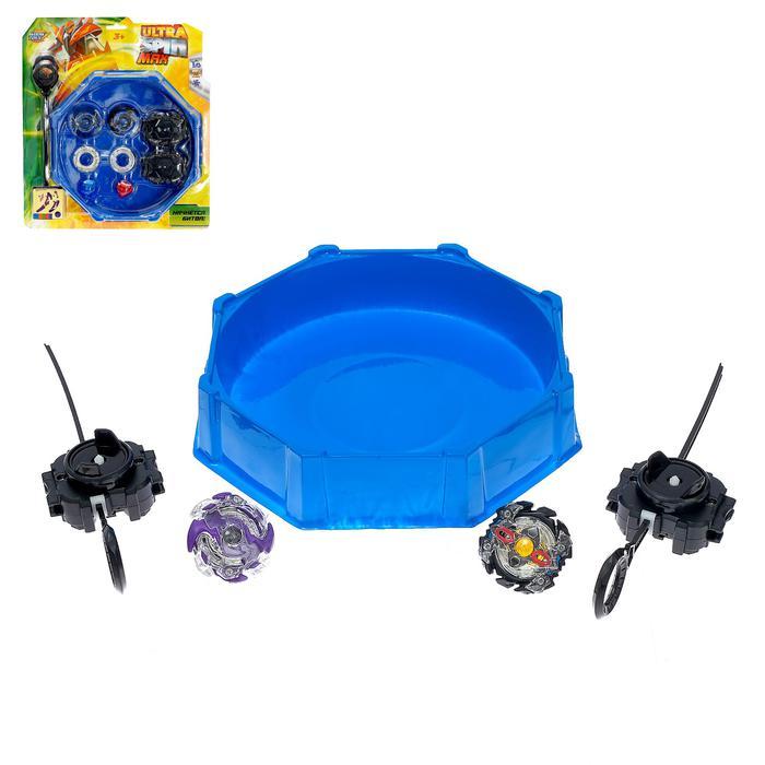 Игровой набор Woow Toys Ultra Spin Max, 2 волчка, 2 устройства для запуска, арена 4437958