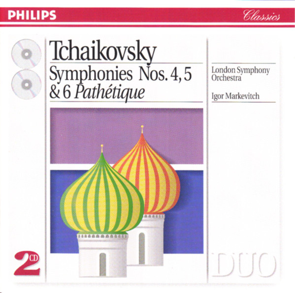 Tchaikovsky: Symphonies Nos 4, 5 &6 Pathetique (2 CD)