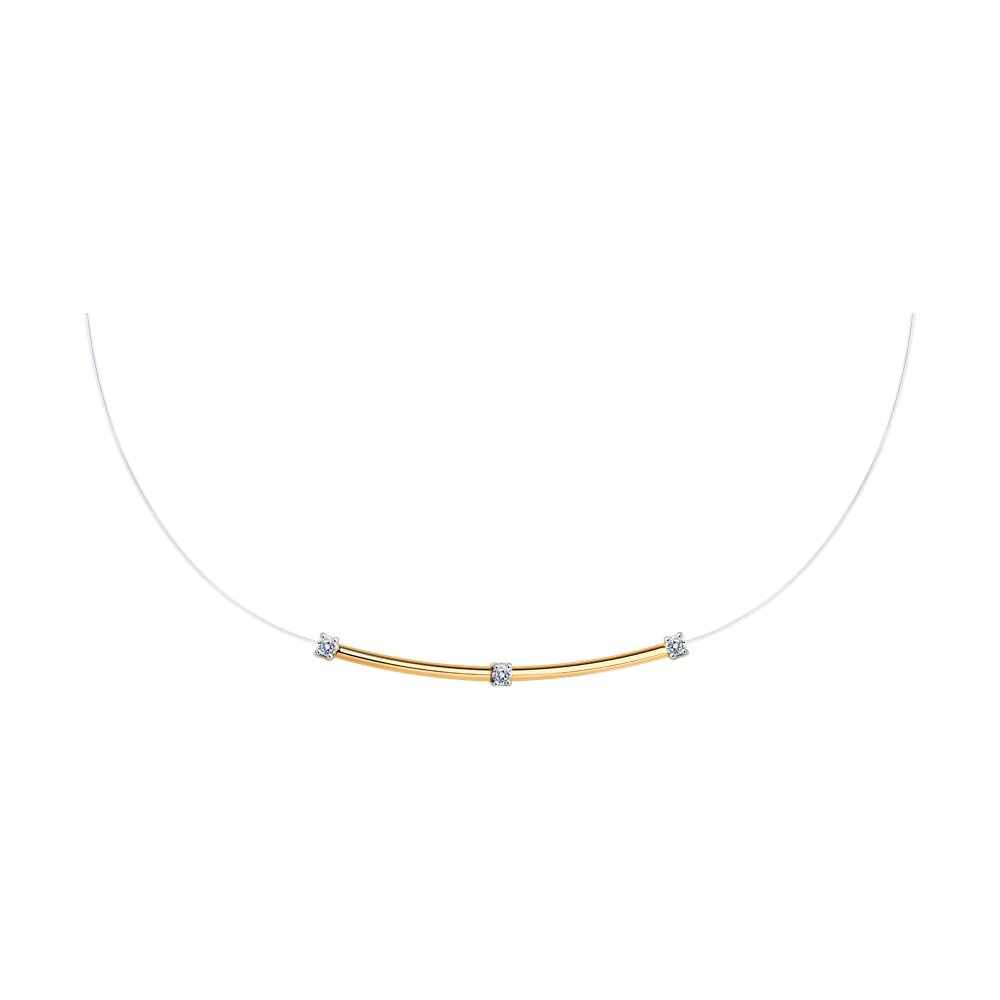 

Колье из красного золота 45 см Diamant 51-170-01505-1, фианит, 51-170-01505-1