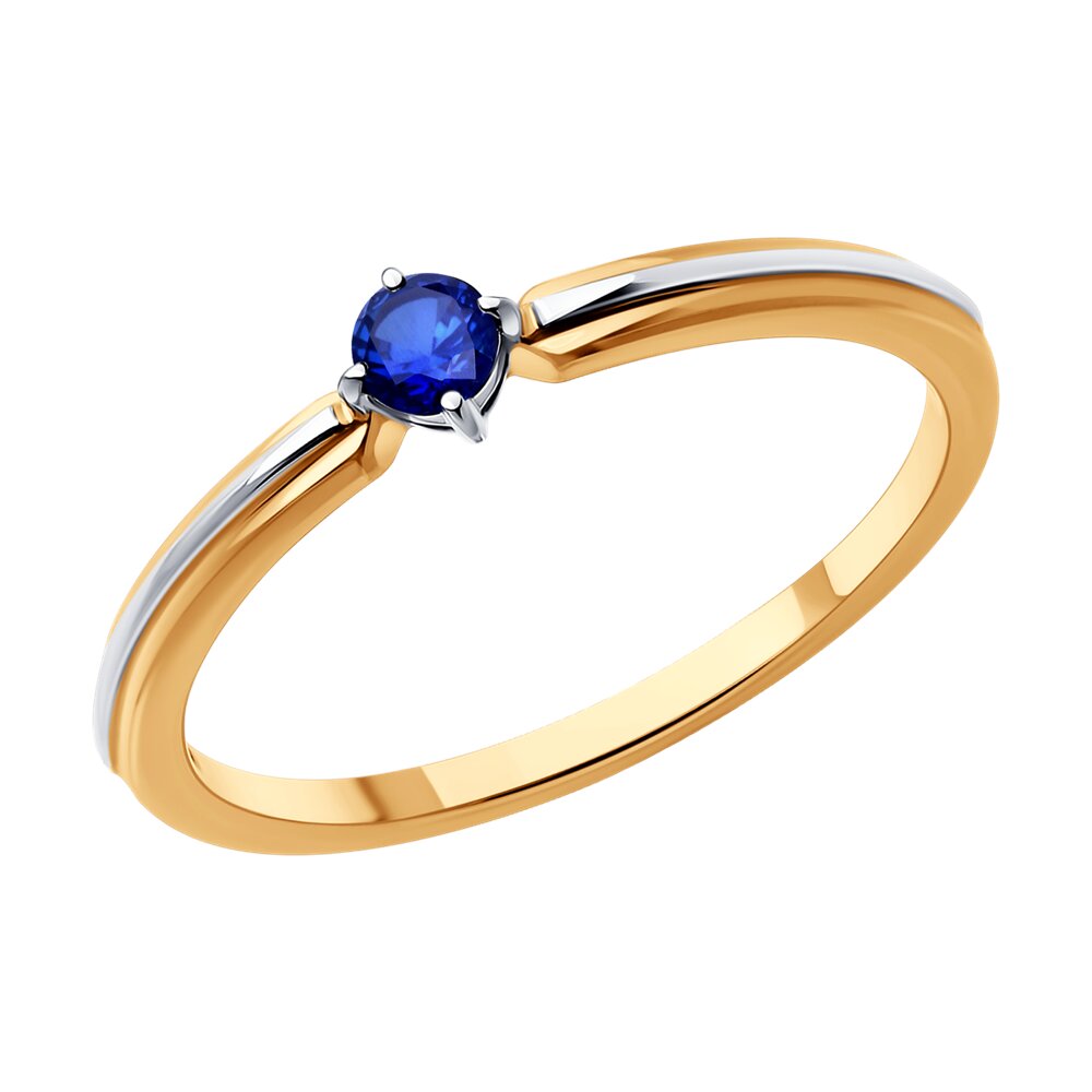 

Кольцо из красного золота р.  Diamant 51-210-02051-1, сапфир, 51-210-02051-1