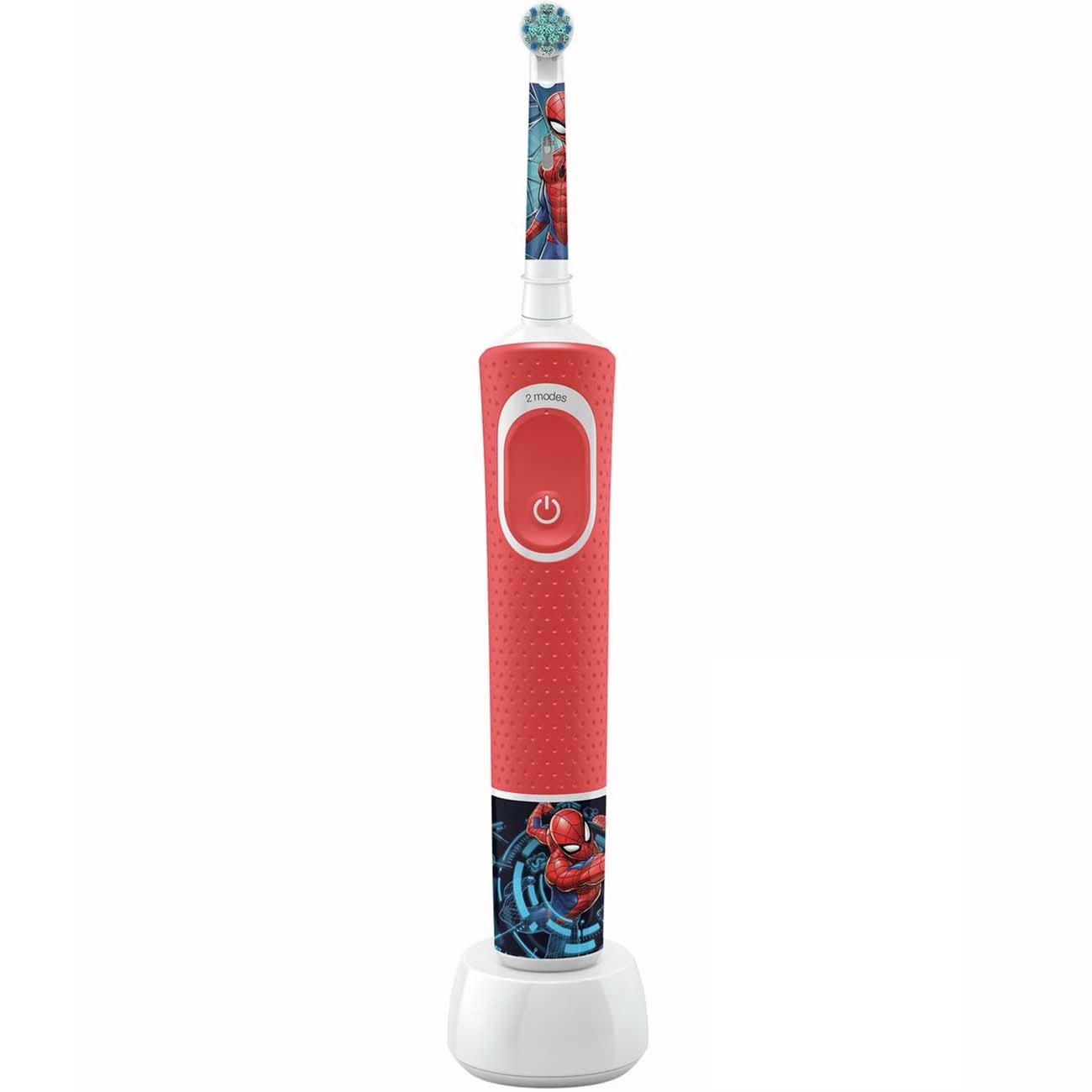 Электрическая зубная щетка Oral-B Oral-B Kids Spiderman D100.413.2K EE красный электрическая зубная щетка oral b vitality kids spiderman d100 413 2k