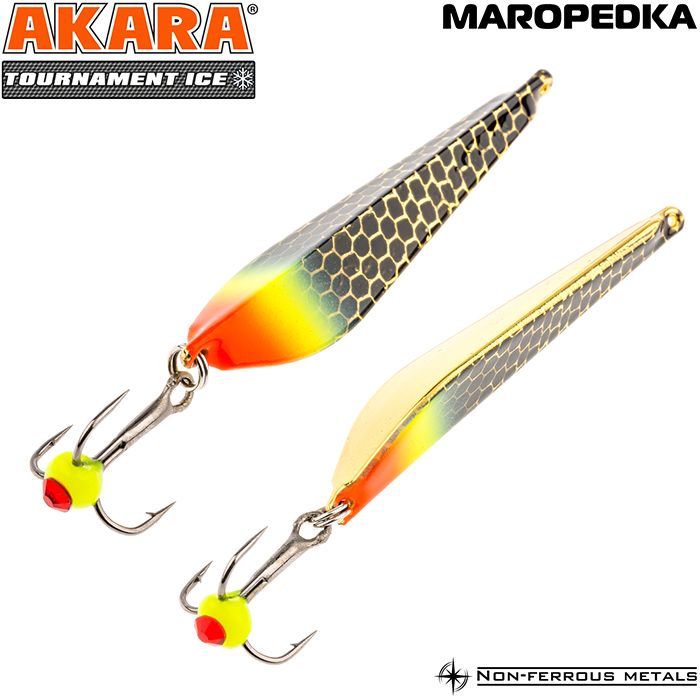

Блесна Akara Tournament Ice ATI-MAR-75-28GO маропедка 11 гр 75 мм, Tournament Ice
