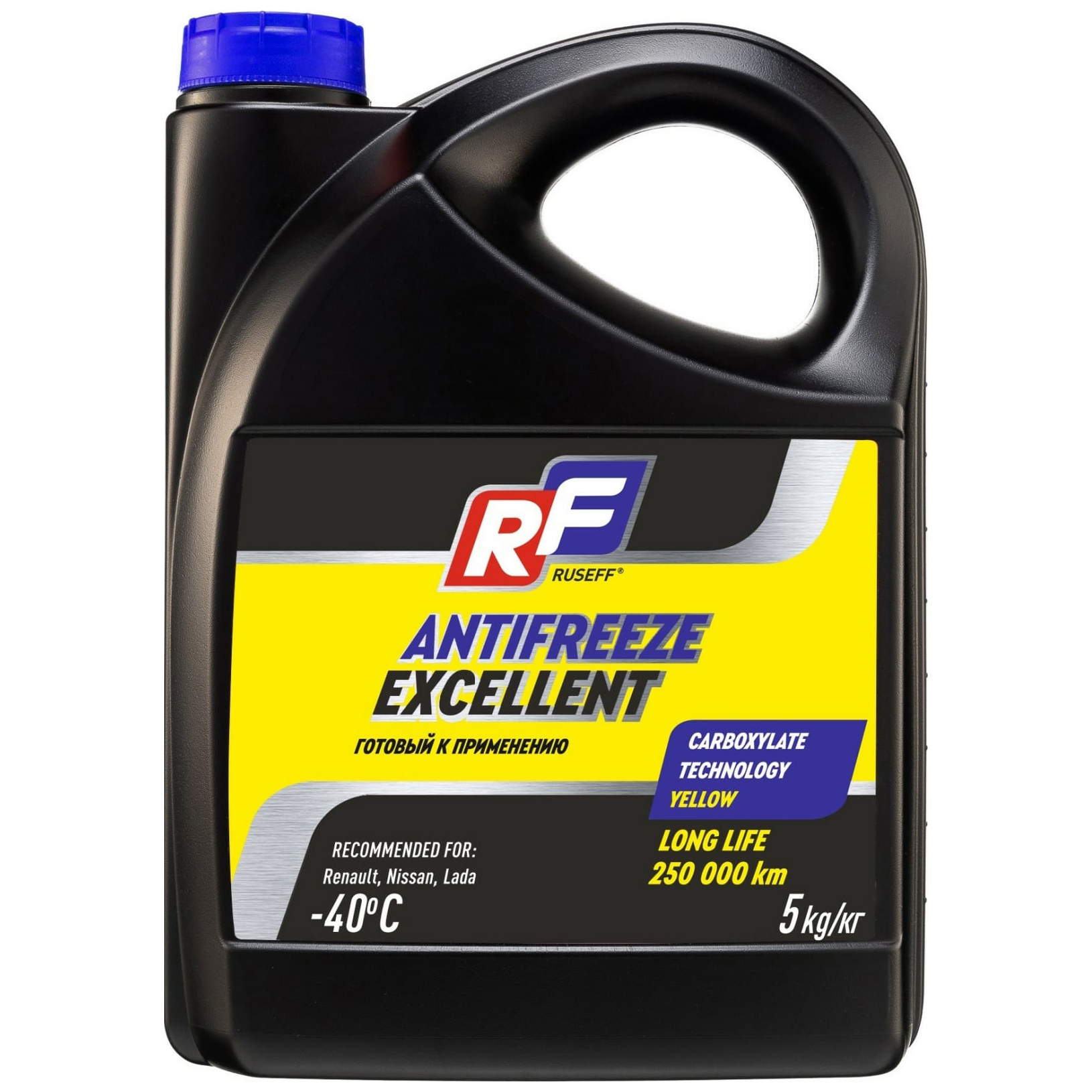 фото Антифриз antifreeze excellent oat желтый 5 кг ruseff 17372n