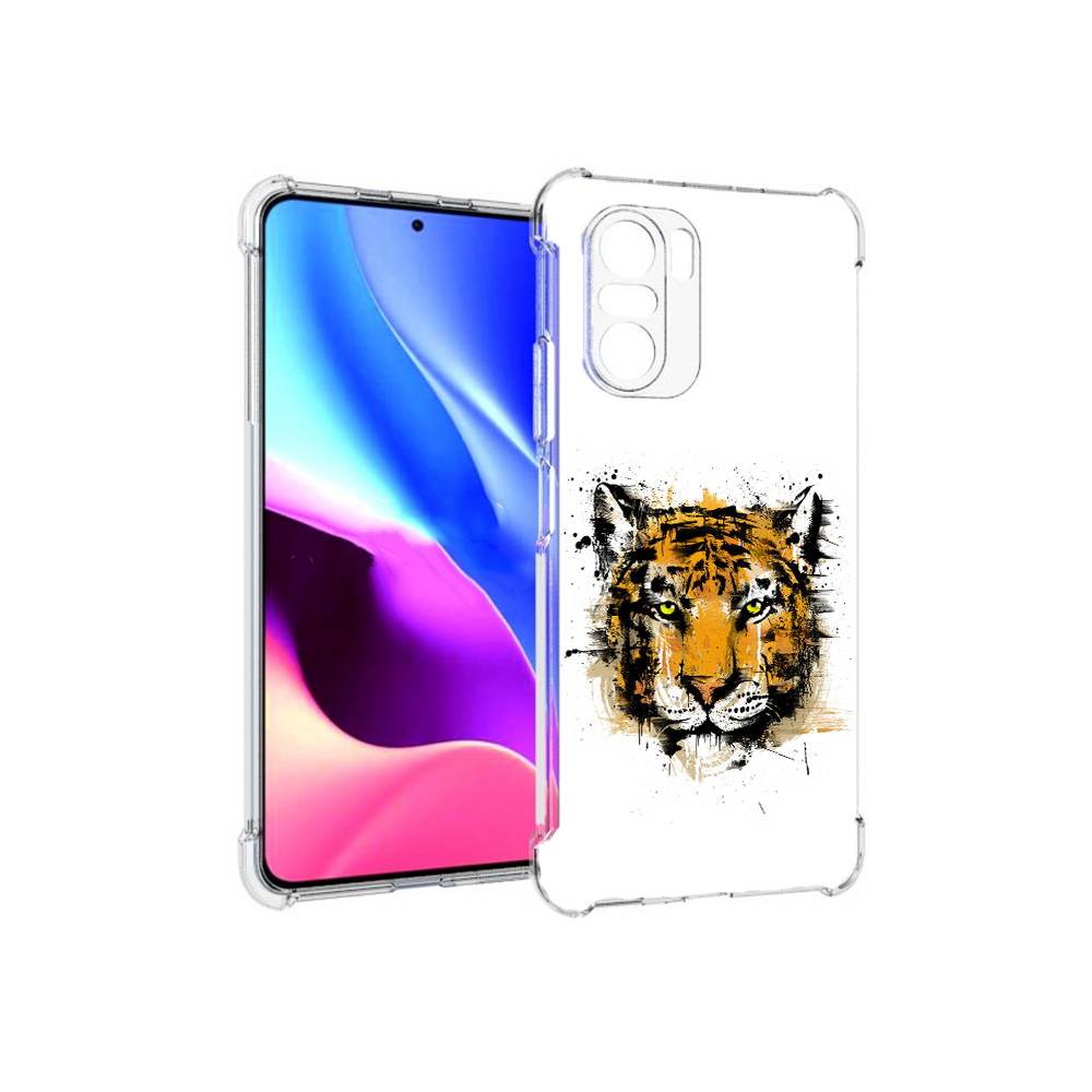 

Чехол MyPads Tocco для Xiaomi Redmi K40 тигруля (PT158239.260.643), Прозрачный, Tocco