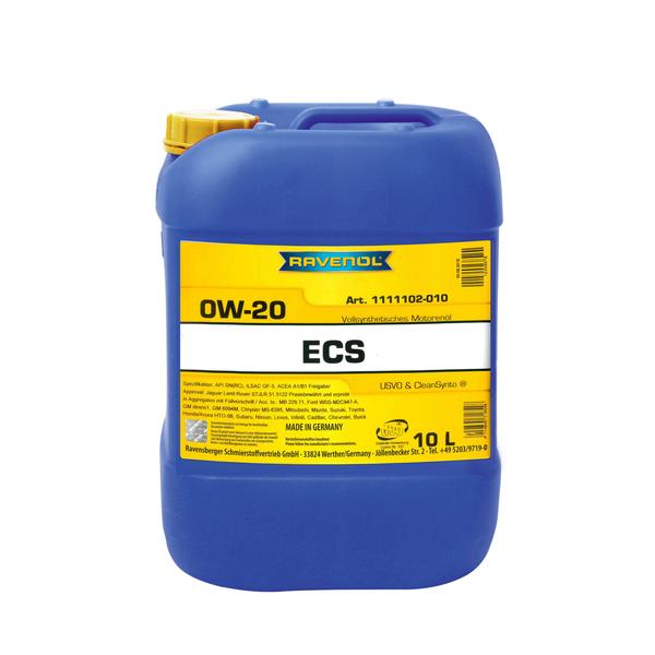 

Моторное масло Ravenol ECS 0W20 10л, ECS