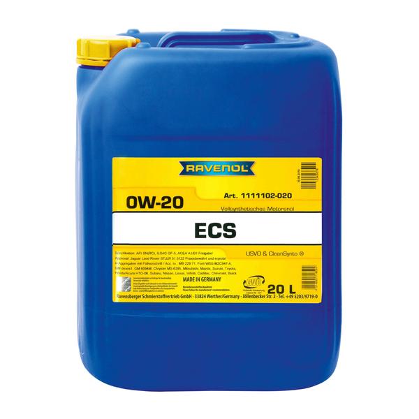 

Моторное масло Ravenol ECS NeW 0W20 20 л, ECS NeW