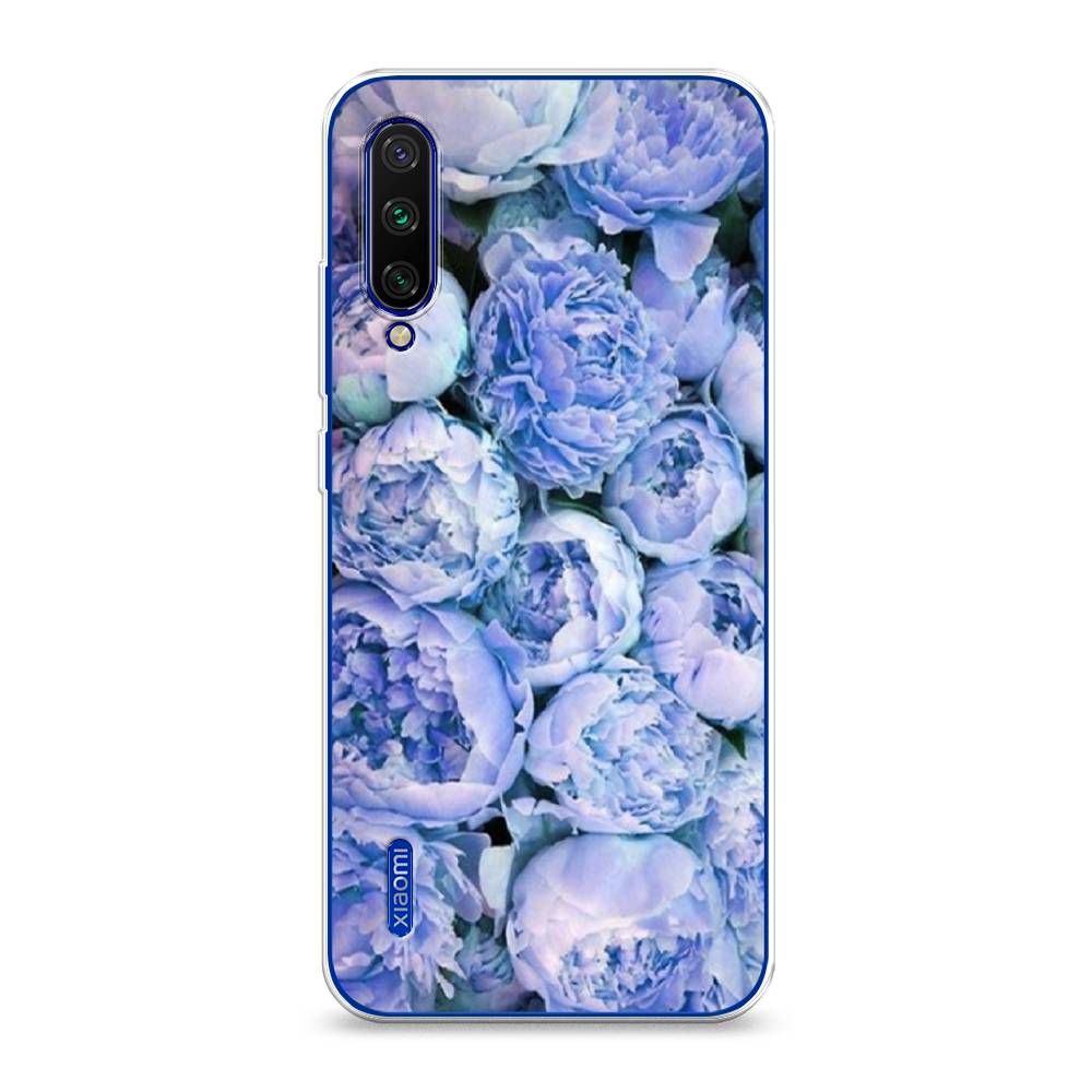 

Чехол Awog на Xiaomi Mi CC9E "Пионы голубые", Разноцветный, 35950-8