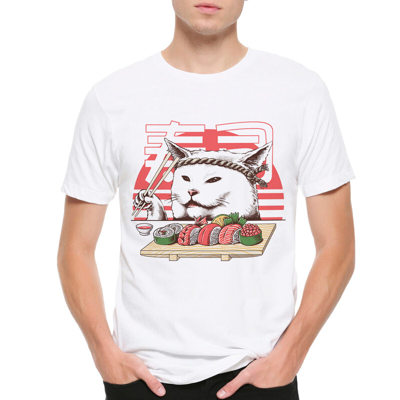 

Футболка мужская DreamShirts Studio Мемный Кот и Суши DSN-303102w-2 белая L, Белый, Мемный Кот и Суши DSN-303102w-2