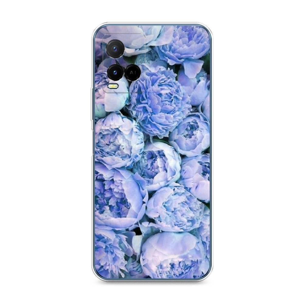 

Чехол Awog на Vivo Y21 "Пионы голубые", Разноцветный, 265050-8