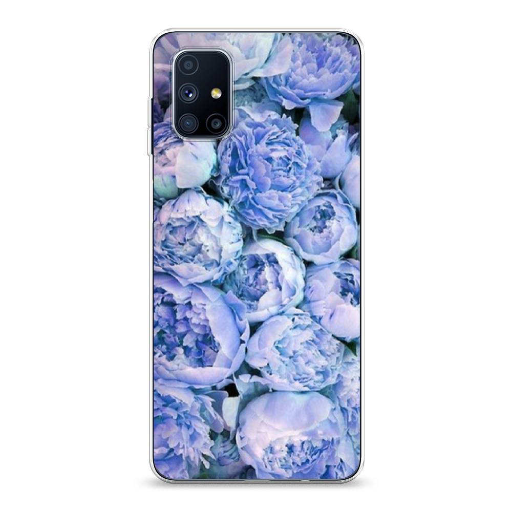 

Чехол Awog на Samsung Galaxy M51 / Самсунг M51 "Пионы голубые", Разноцветный, 2101550-8
