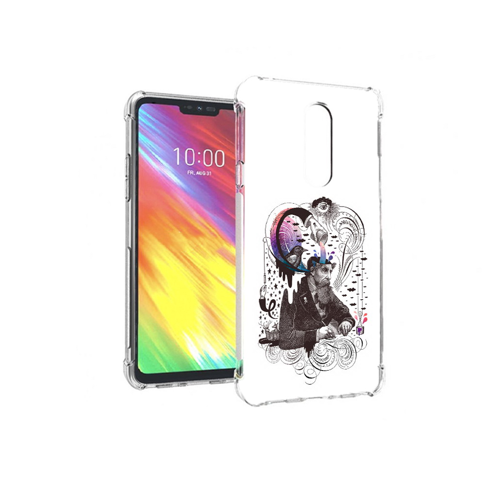 

Чехол MyPads Tocco для LG G7 абстракция думающий мужчина (PT124618.72.210), Прозрачный, Tocco
