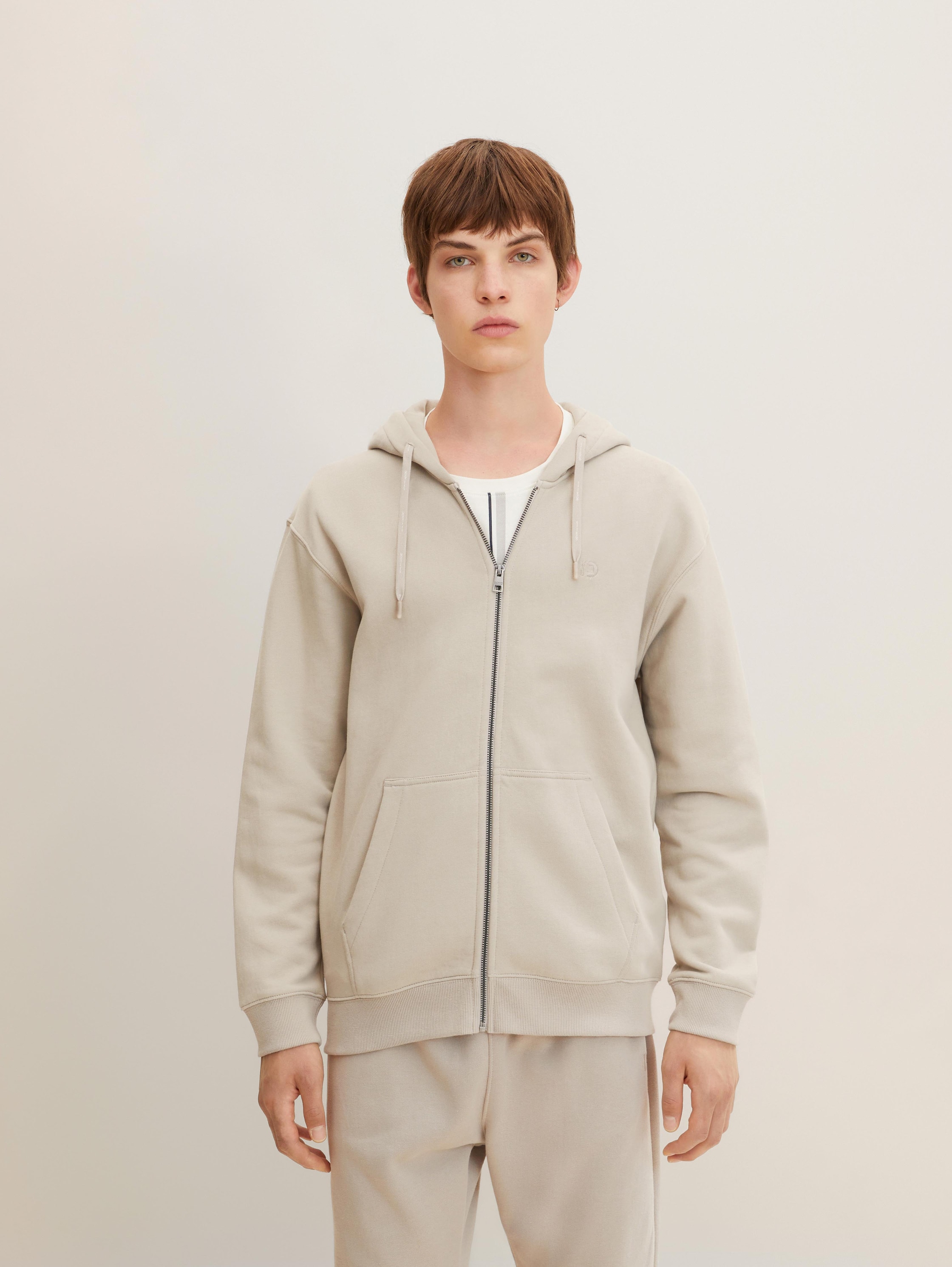 

Толстовка мужская TOM TAILOR 1032768 бежевая S, 1032768