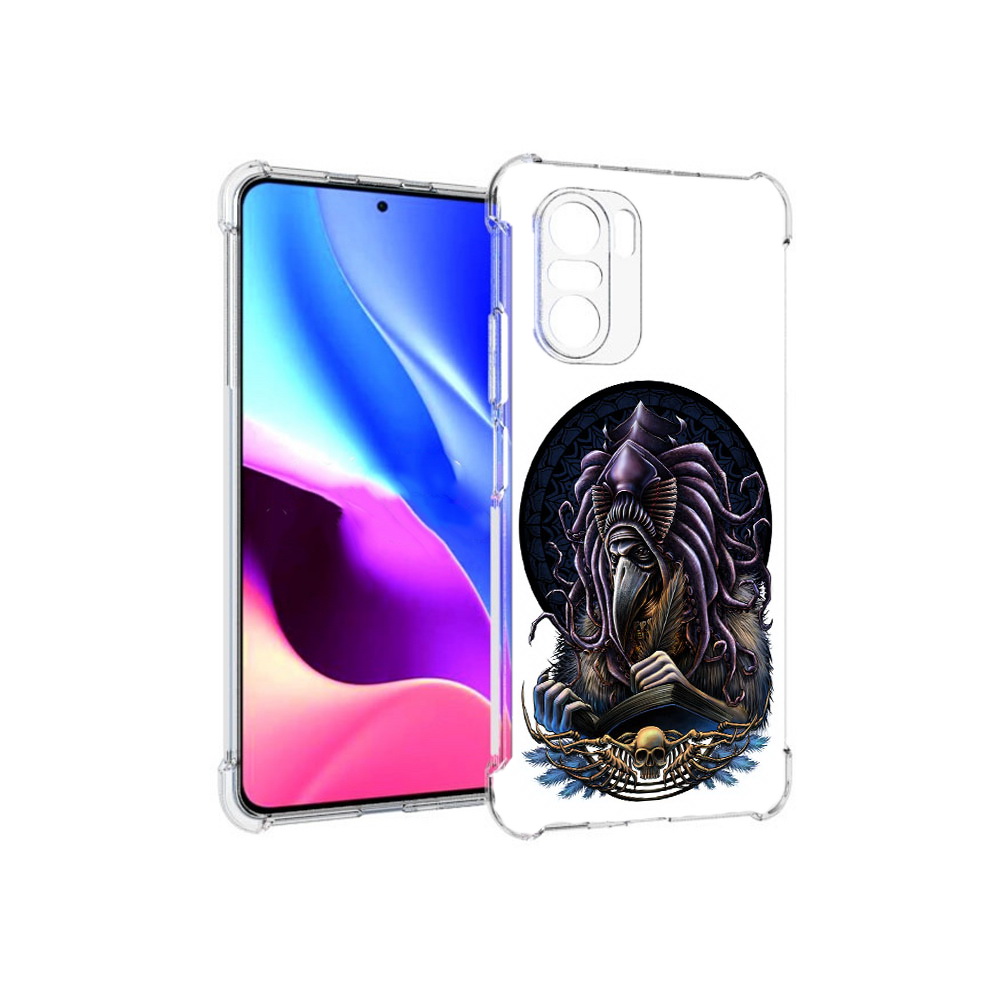 

Чехол MyPads Tocco для Xiaomi Redmi K40 умный ворон (PT158239.260.650), Прозрачный, Tocco