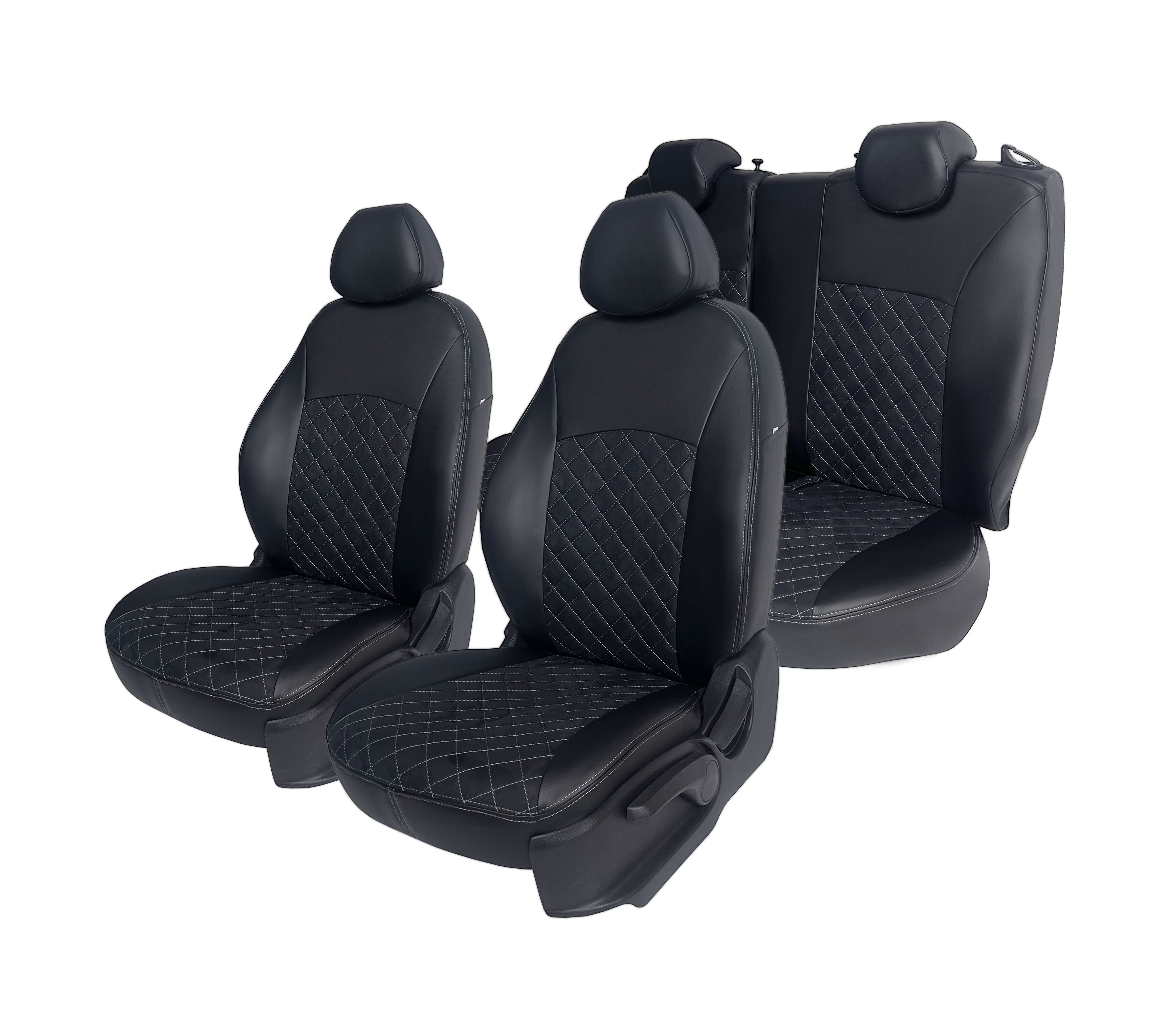 

Чехлы на автомобильные сидения SSANGYONG Kyron 2007-2015 г., Черный