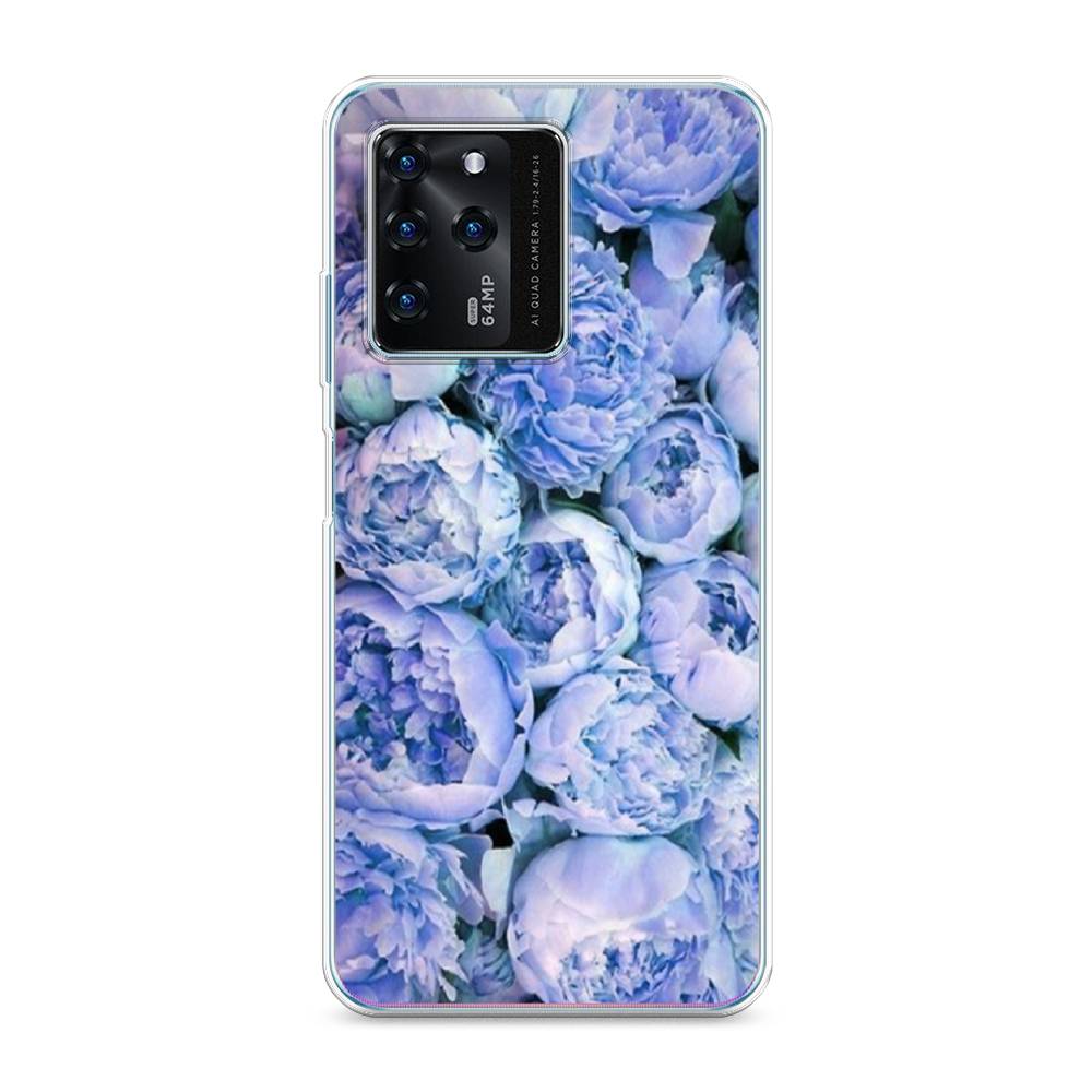 

Чехол Awog на ZTE Blade V30 / ЗТЕ Блэйд V30 "Пионы голубые", Разноцветный, 135350-8