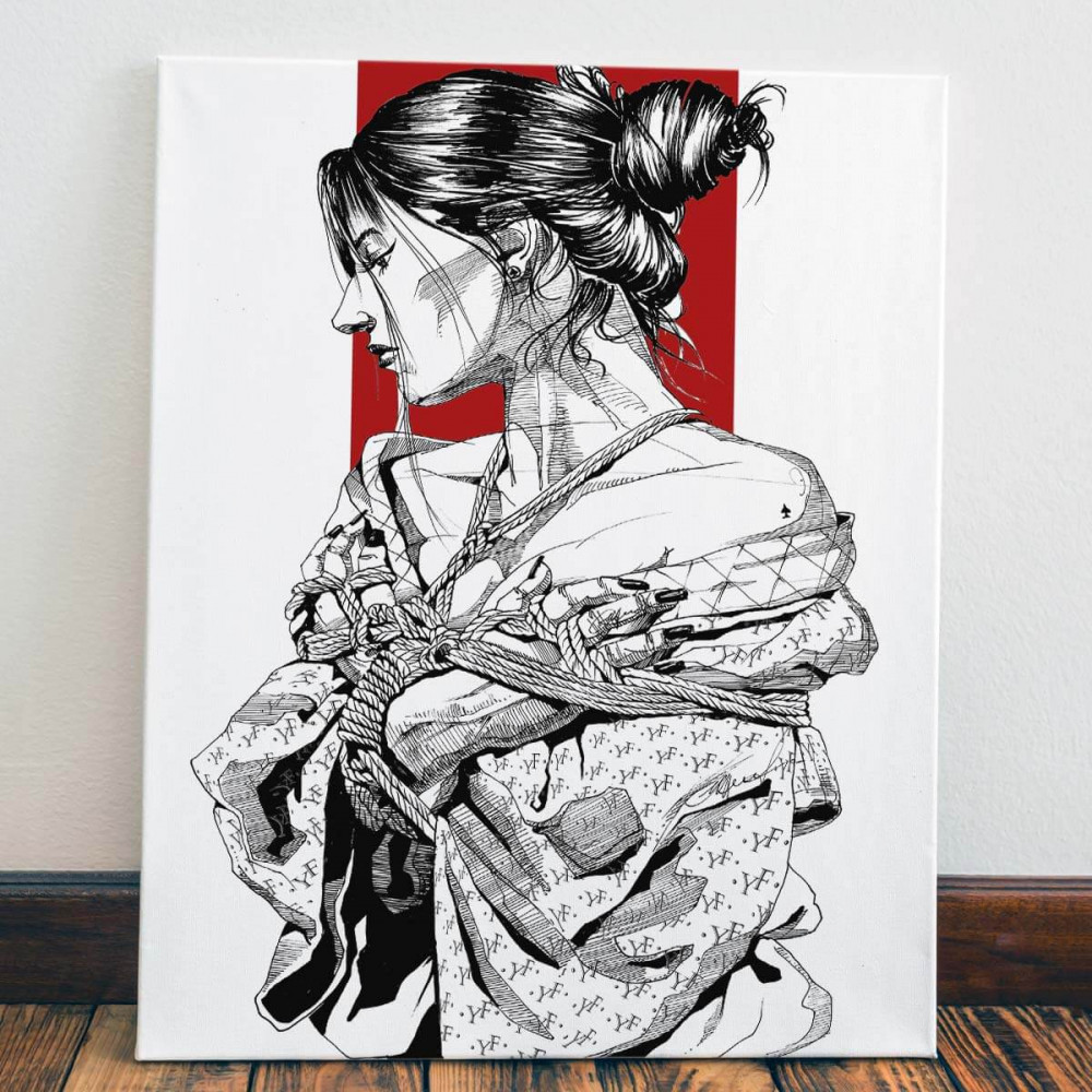 

Картина Red Panda Искусство шибари40x60
