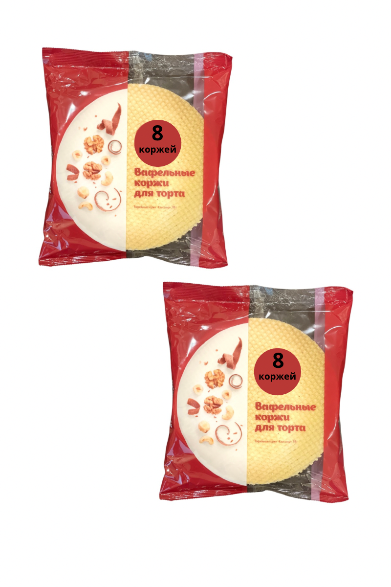 

Вафельные коржи для торта ФАСТА "Классика", 2 пачки по 90г