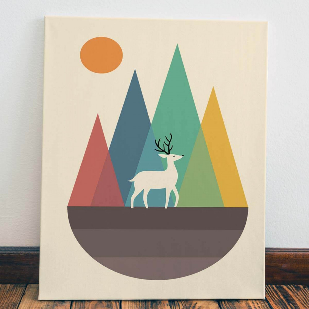 

Картина Red Panda Минималистичный олень40x60