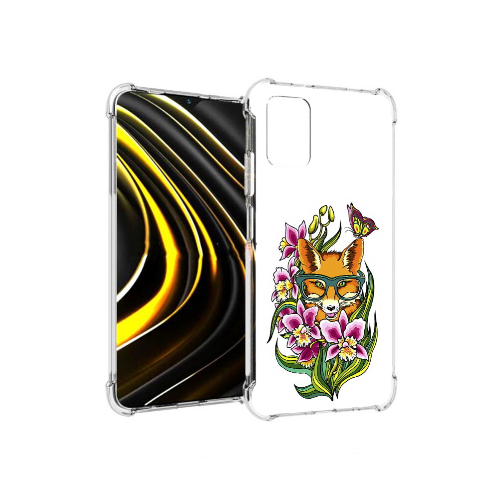 

Чехол MyPads Tocco для Xiaomi Poco M3 Лиса в цветах (PT156204.280.108), Прозрачный, Tocco