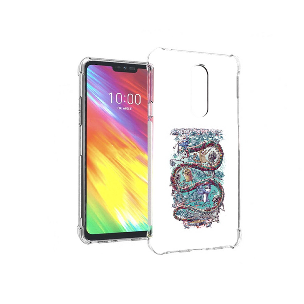 

Чехол MyPads Tocco для LG G7 время приключений страшилка (PT124618.72.280), Прозрачный, Tocco