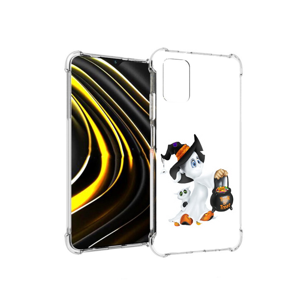 

Чехол MyPads Tocco для Xiaomi Poco M3 Маленький призрак (PT156204.280.113), Прозрачный, Tocco