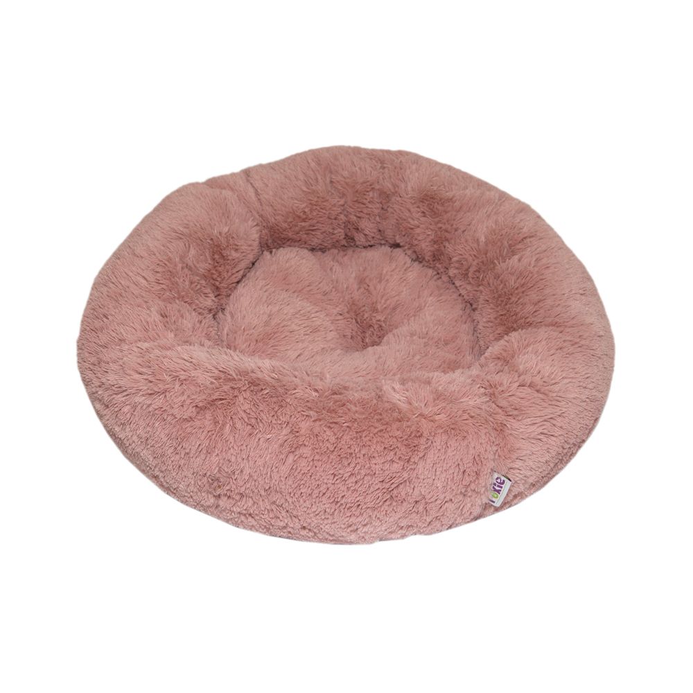 

Лежанка для кошек и собак Foxie искусственный мех 53x53x20см розовый, 53х53х20см круглый из меха розовый