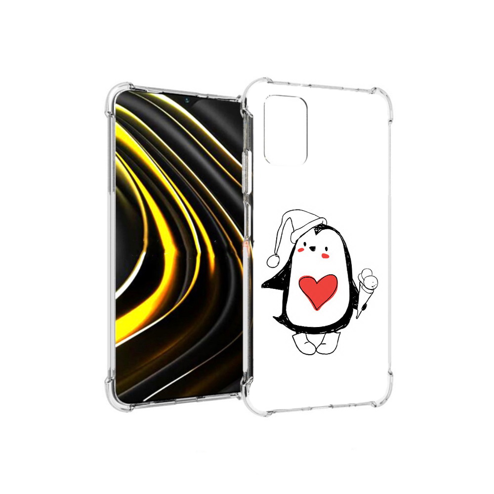 

Чехол MyPads Tocco для Xiaomi Poco M3 Пингвин с мороженым (PT156204.280.135), Прозрачный, Tocco