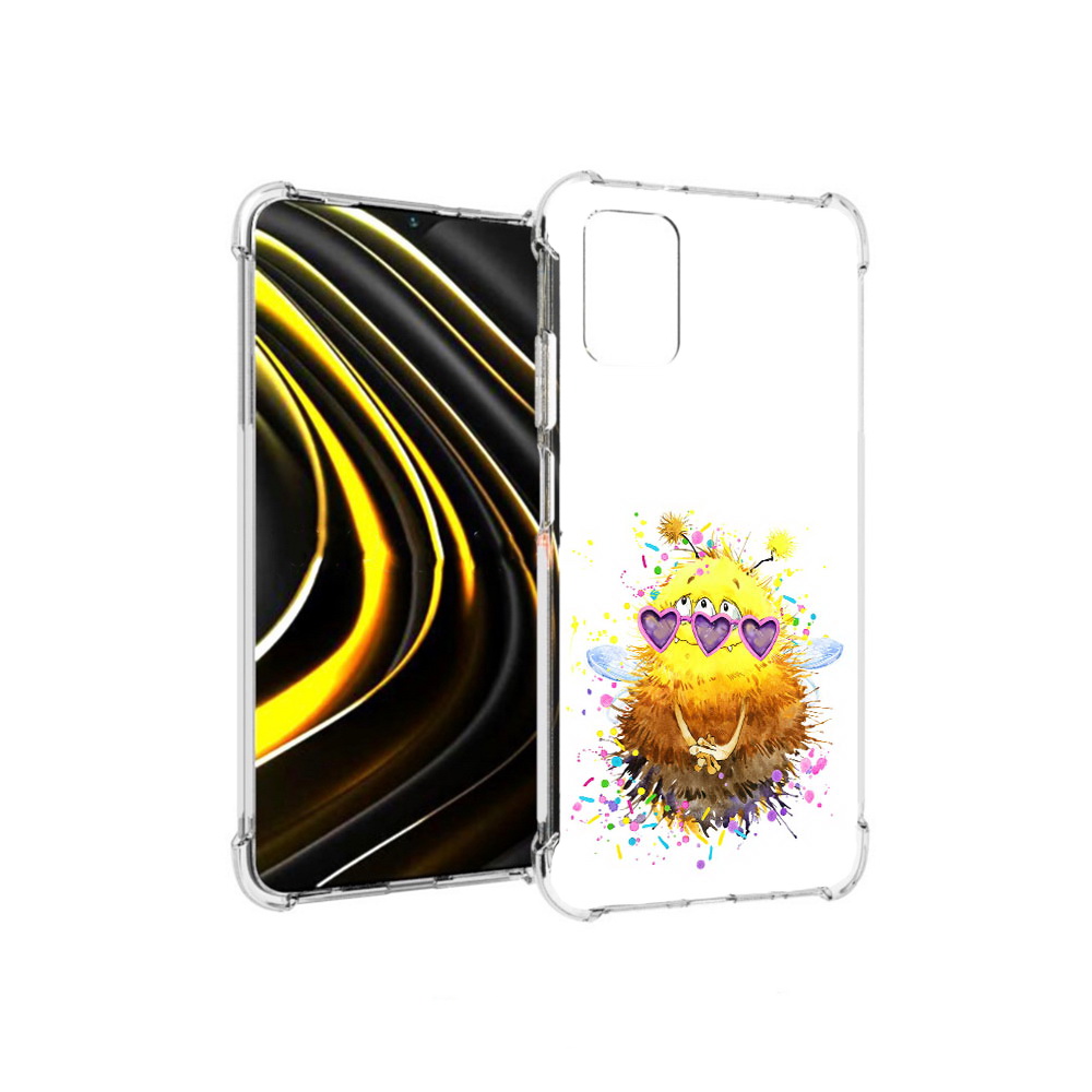 

Чехол MyPads Tocco для Xiaomi Poco M3 Пушитый шмель (PT156204.280.143), Прозрачный, Tocco