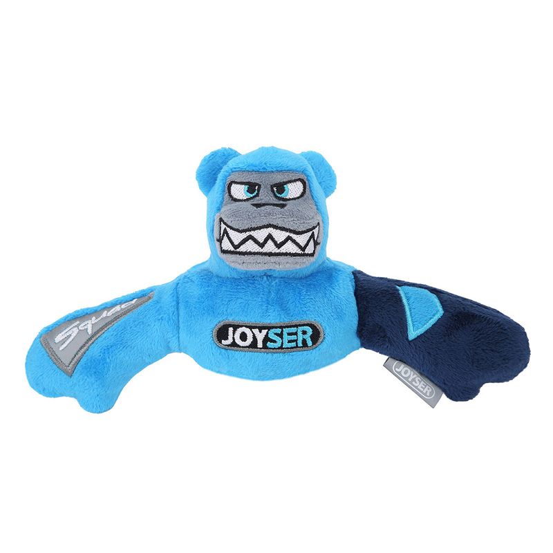 фото Игрушка-пищалка для собак joyser squad mini медведь j-bear, голубой, синий, 19 см