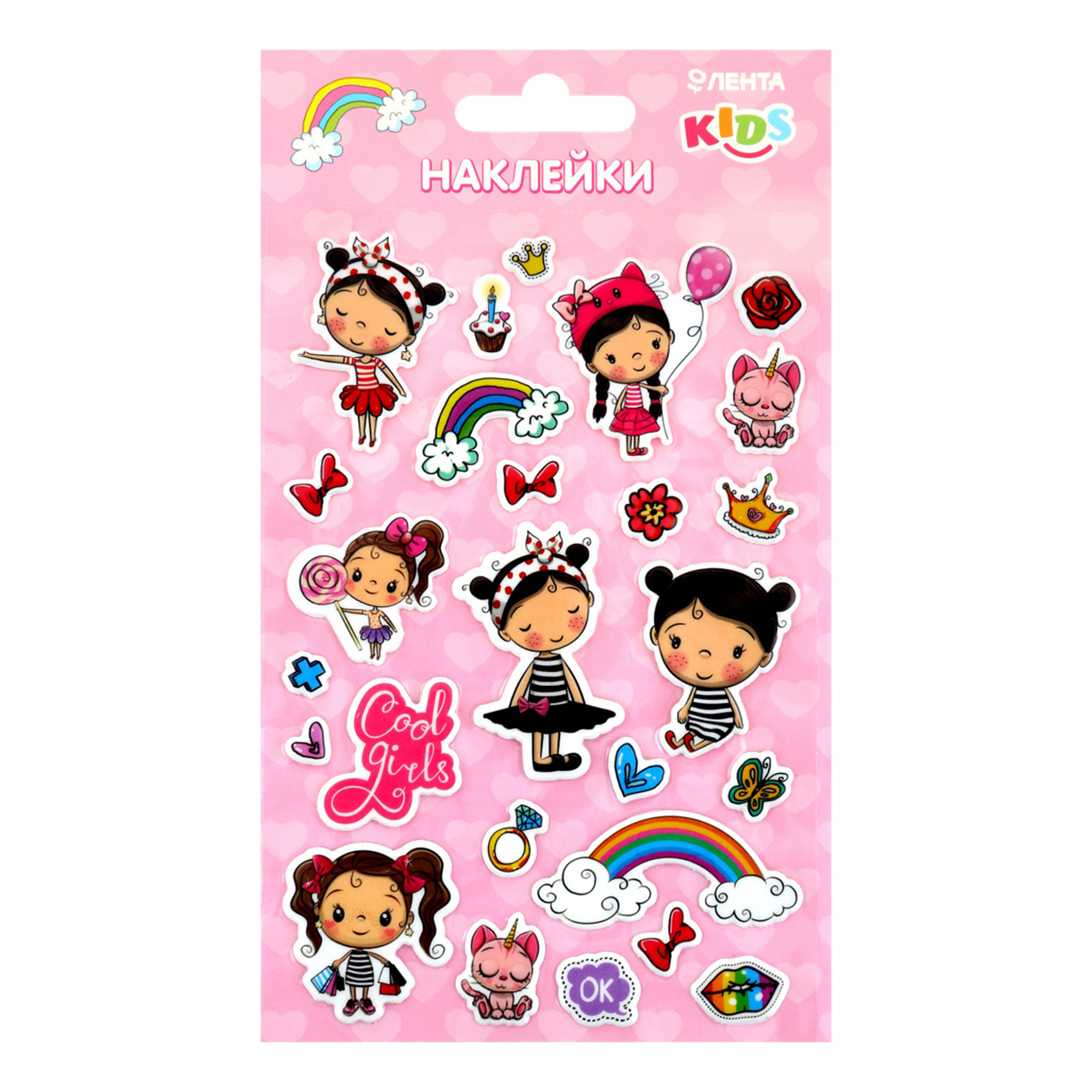 

Наклейки Лента Little Friends объемные 10 х 15 см