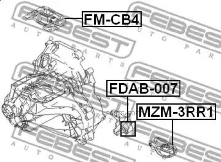 

Опора двигателя FEBEST FMCB4