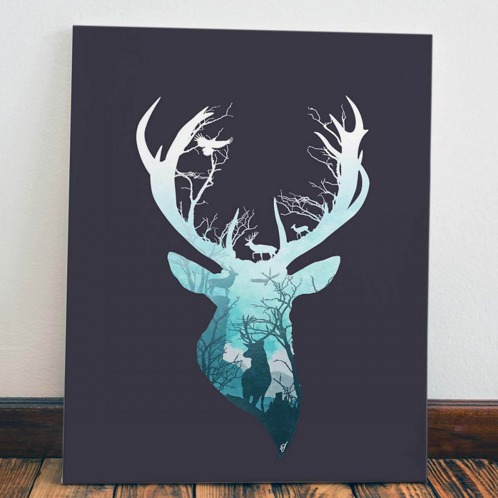 

Картина Red Panda Олень Абстракция40x60
