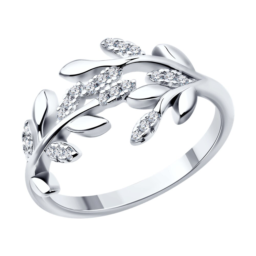 

Кольцо из серебра р. 18,5 SOKOLOV 94013983-91, фианит, 94013983-91