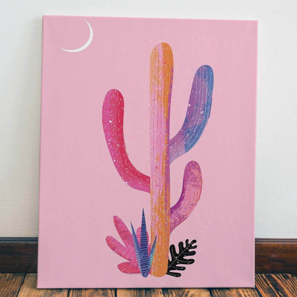 

Картина Red Panda Разноцветный Кактус40x60