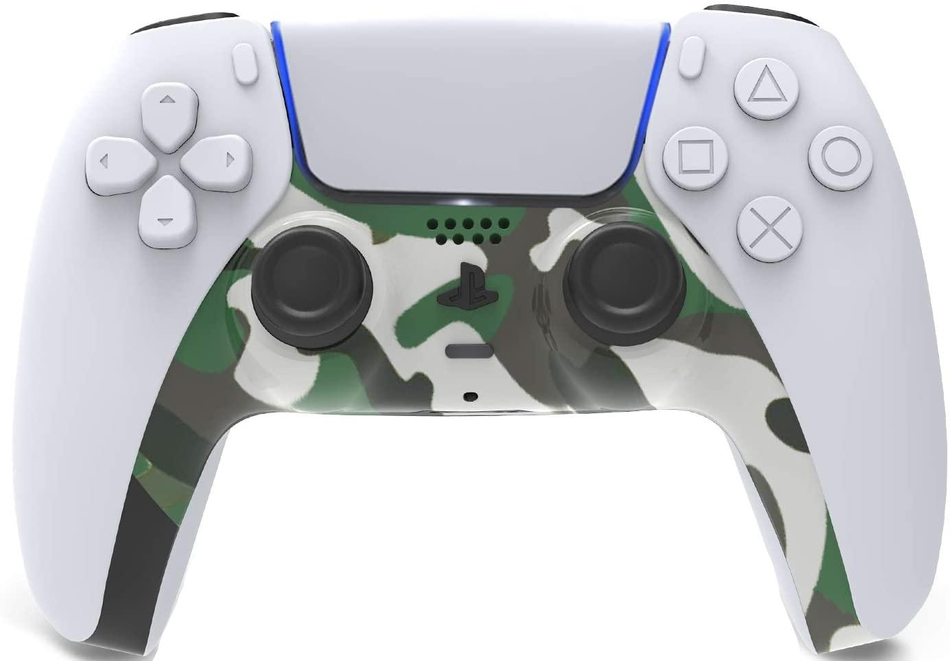 фото Декоративная панель для геймпада playstation dualsense (gam-p5001) камуфляж зеленый (green nobrand