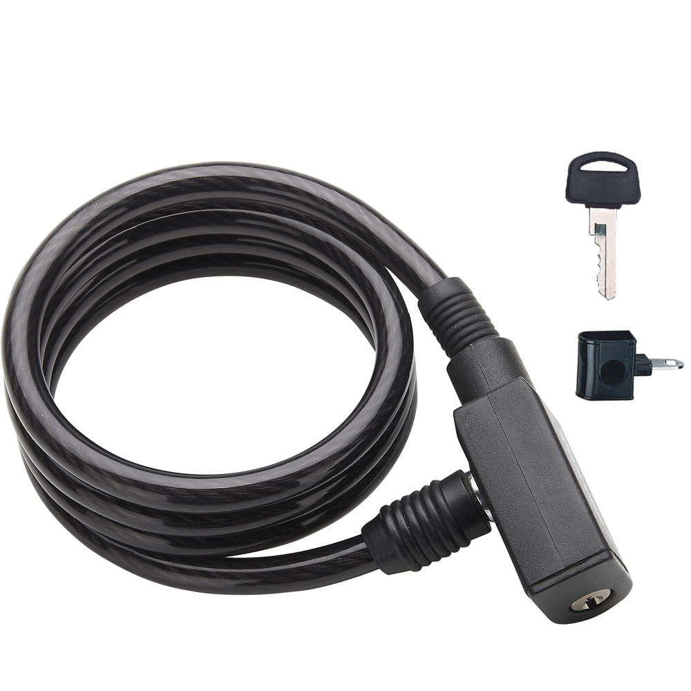 

Велозамок тросовый с держателем 150см TBS TY-514 - Черный