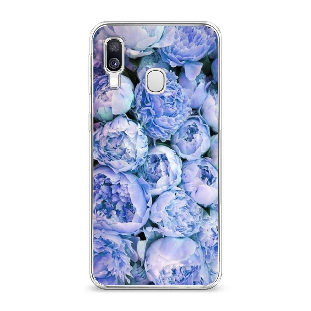 

Чехол Awog на Samsung Galaxy A40 "Пионы голубые", Разноцветный, 28050-8