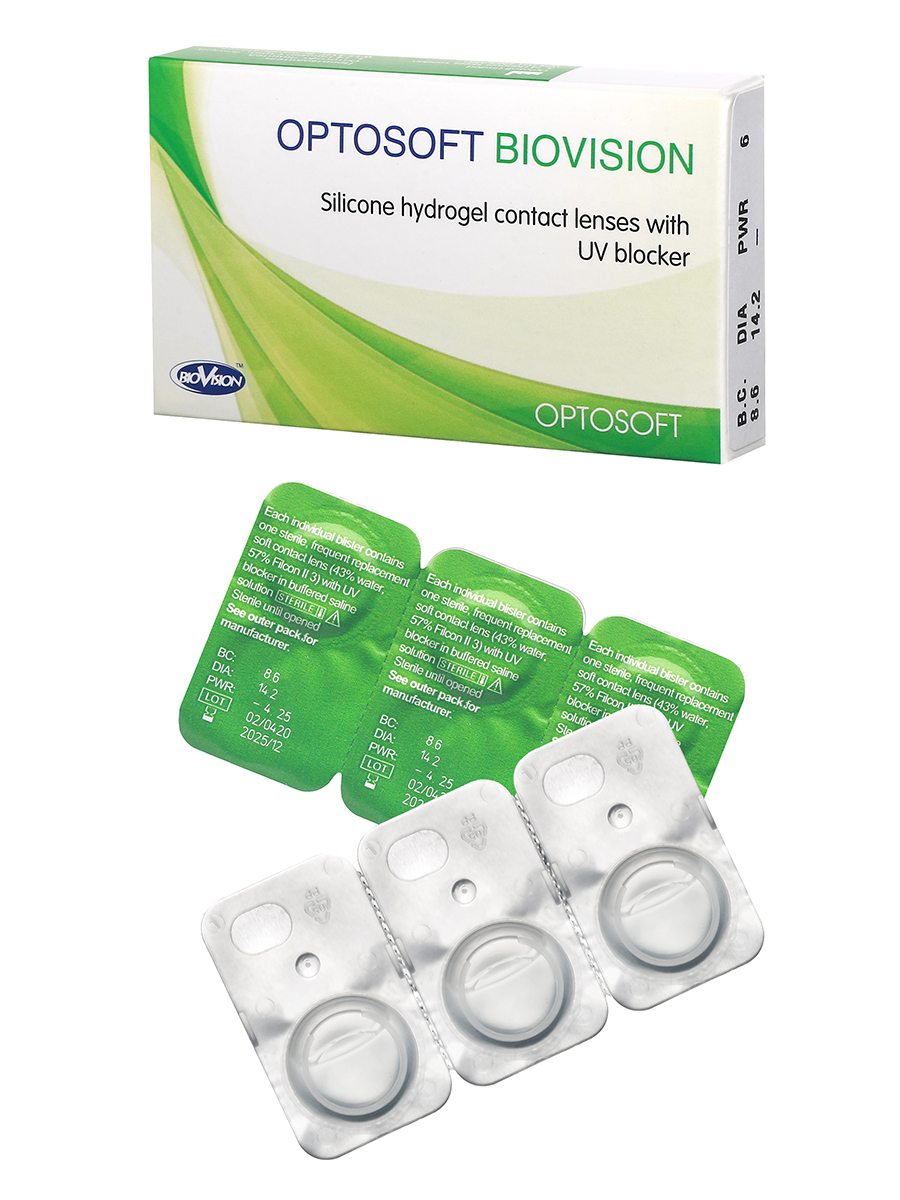 Купить Контактные линзы Optosoft Biovision (6 линз) -5.75 R.8.6
