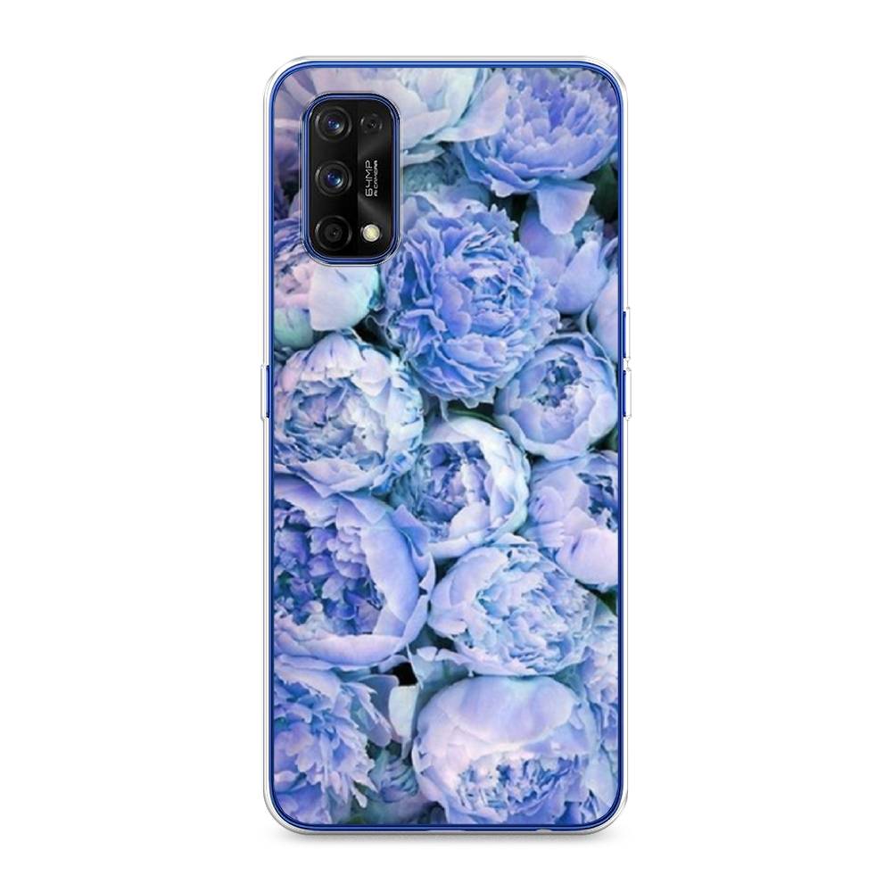 

Чехол Awog на Realme 7 Pro "Пионы голубые", Разноцветный, 254050-8