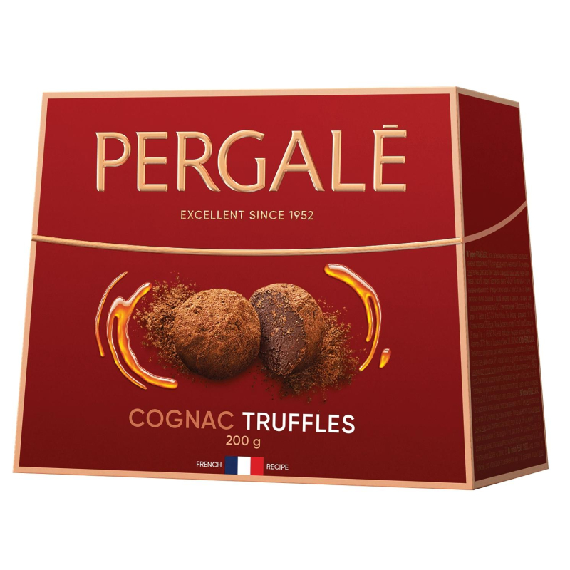 Конфеты Pergale трюфели с коньяком, 200г