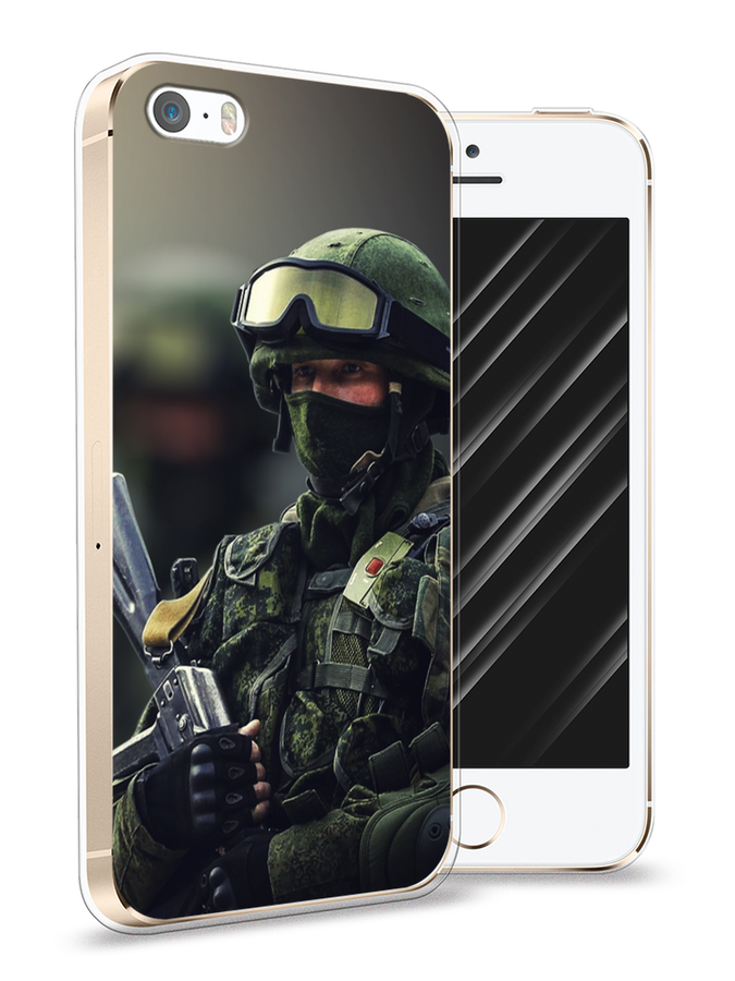 

Чехол Awog на Apple iPhone 5 / Айфон 5 "Солдат", Разноцветный, 10350-5