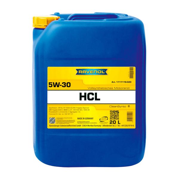 

Моторное масло Ravenol HCL NeW 5W30 20л, HCL NeW