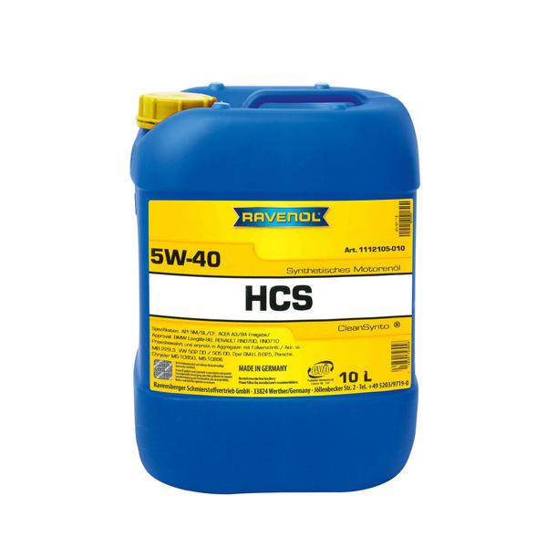 Моторное масло Ravenol HCS 5W40 10л