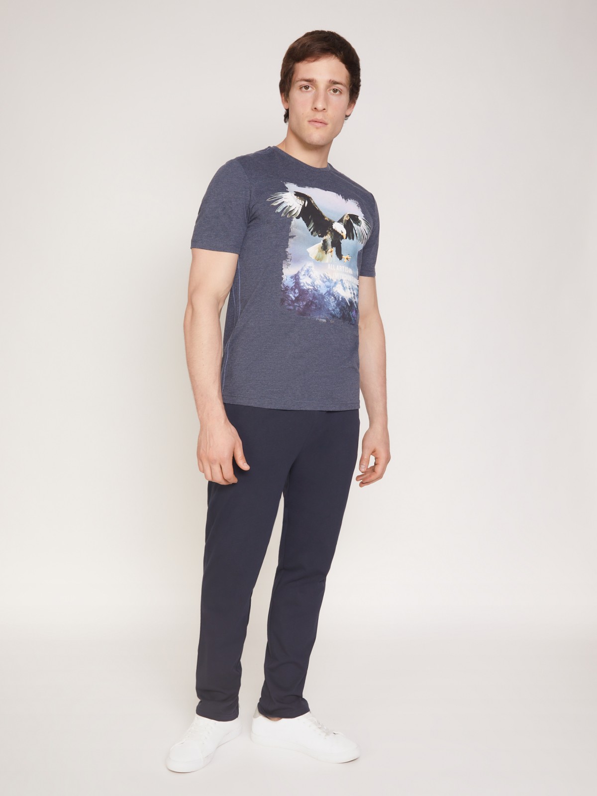 

Брюки мужские Zolla 01131761U0325900 синие 2XL, 01131761U0325900