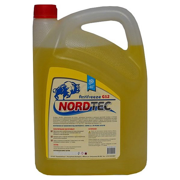 Антифриз NORDTEC NORDTECANTIFREEZE40G12ЖЕЛТЫЙ10КГ