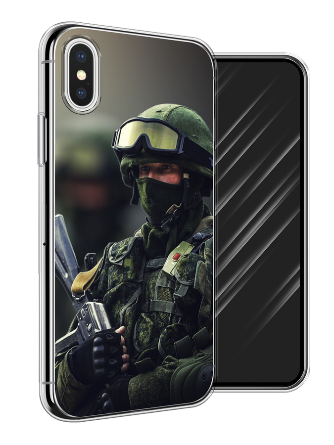 

Чехол Awog на Apple iPhone XS (10S) / Айфон XS (10S) "Солдат", Разноцветный, 11850-5