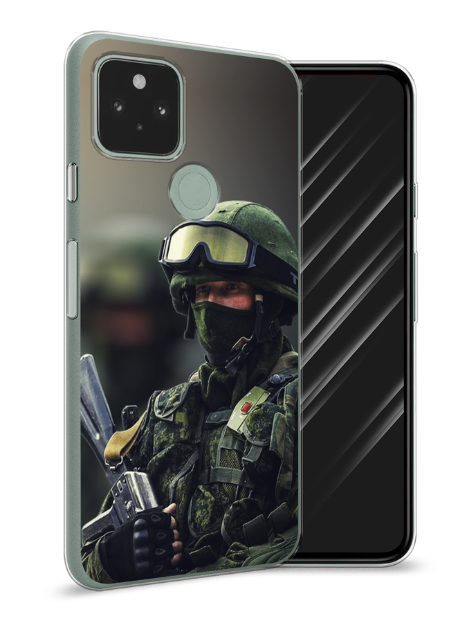 

Чехол Awog на Google Pixel 5A "Солдат", Разноцветный, 271050-5