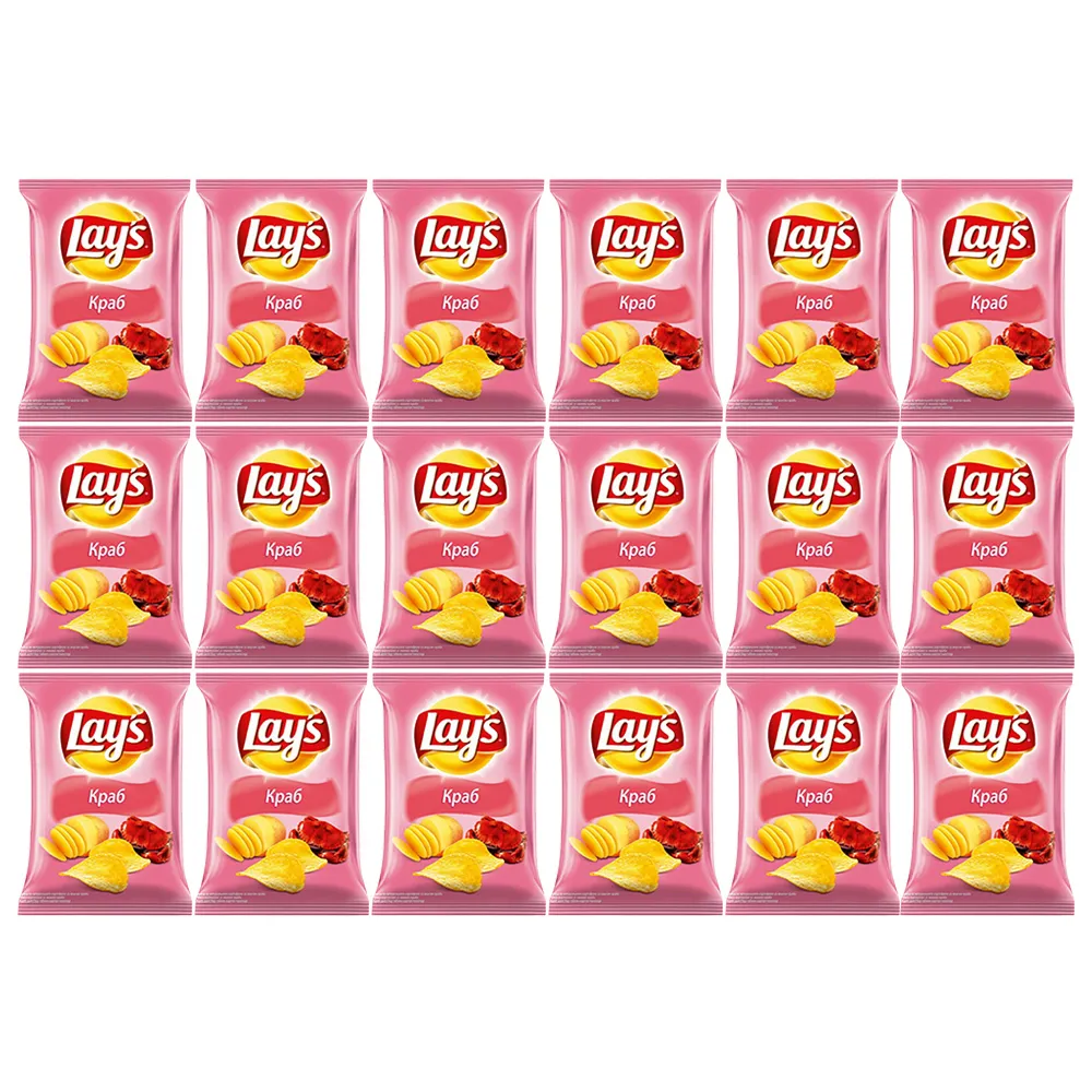 

Чипсы картофельные Lay's Краб 18 шт по 150 г