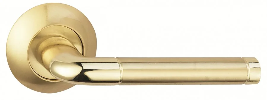 Ручка дверная BUSSARE LINDO A-34-10 GOLD/S.GOLD золото/золото матовое