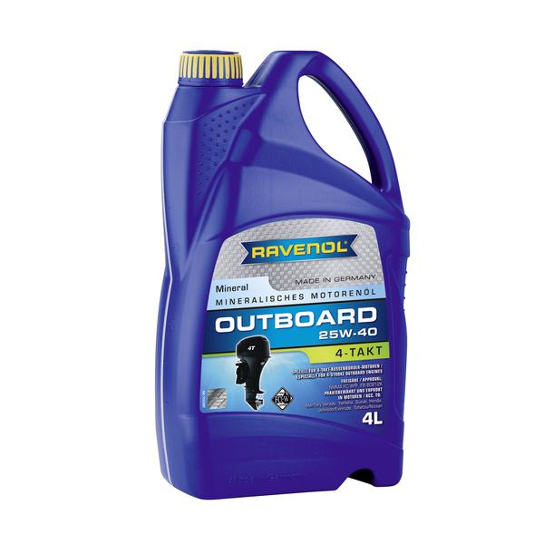 

Моторное масло Ravenol Outboardoil 4T 25W40 4л, Outboardoil 4T